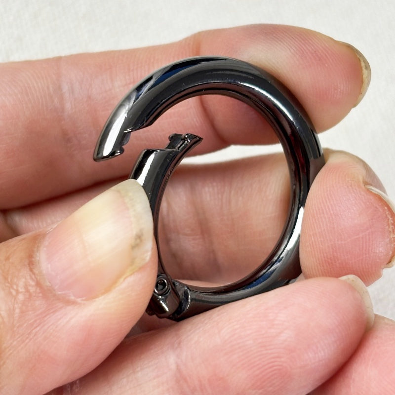 Boucle Mousqueton Rond à Ressort en Alliage de Zinc - 25mm