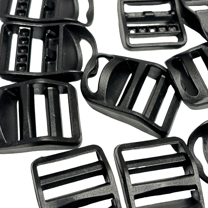 Boucles de serrage en plastique noir - 20mm