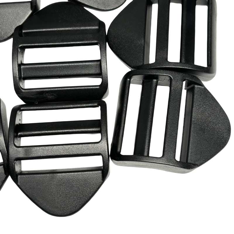 Boucles de serrage en plastique noir - 38mm