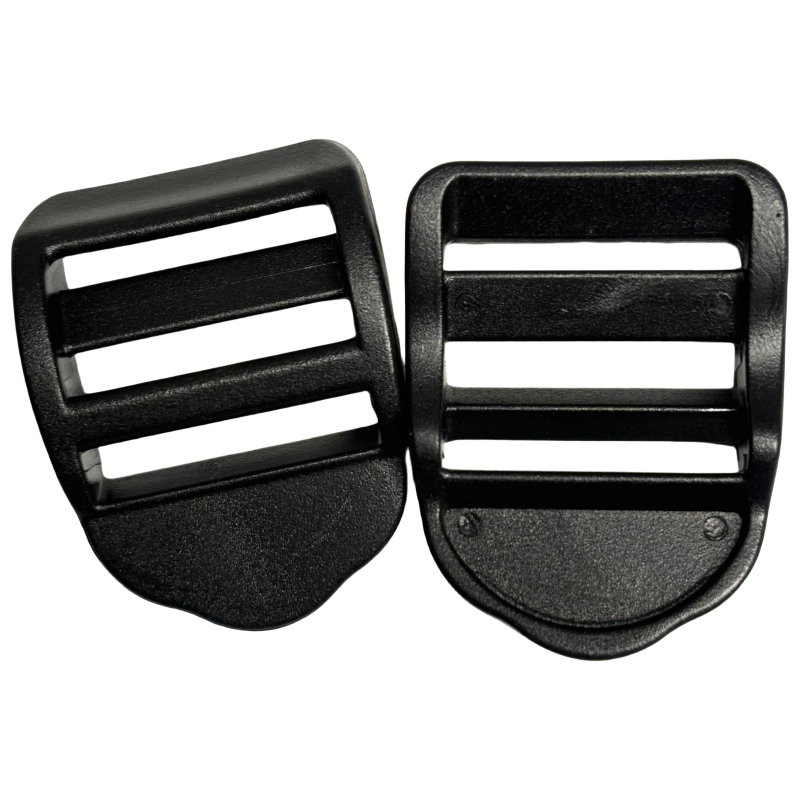 Boucles de serrage en plastique noir - 25mm