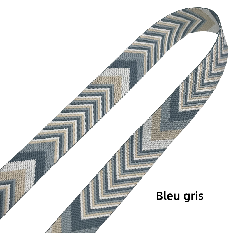 Sangle jacquard à motif de flèches - Épaisseur 1,7mm - 38mm