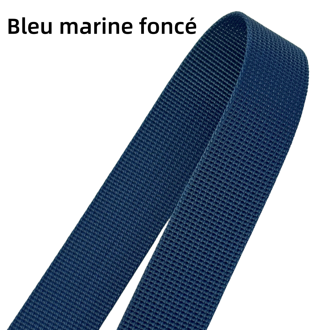 Sangles de couleur unie - Épaisseur 1mm - 25mm de largeur