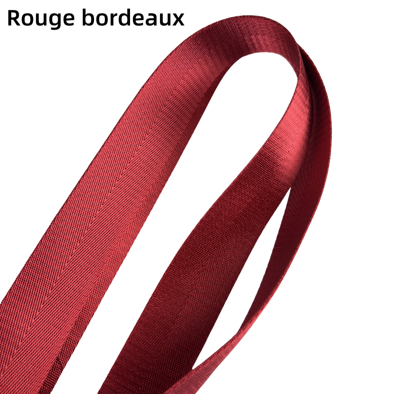 Bandoulière réglable pour sac - à chevrons de couleur unie- 38mm