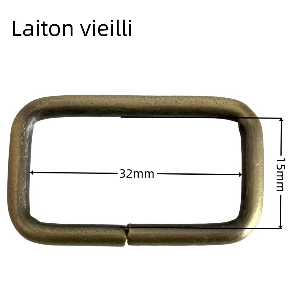Anneaux rectangulaire en métal - 32mm