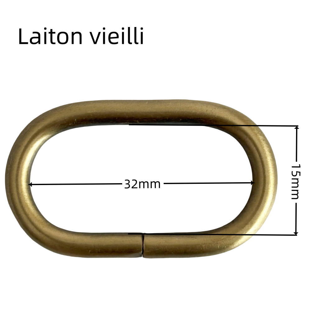 Anneaux ovale en métal - 32mm