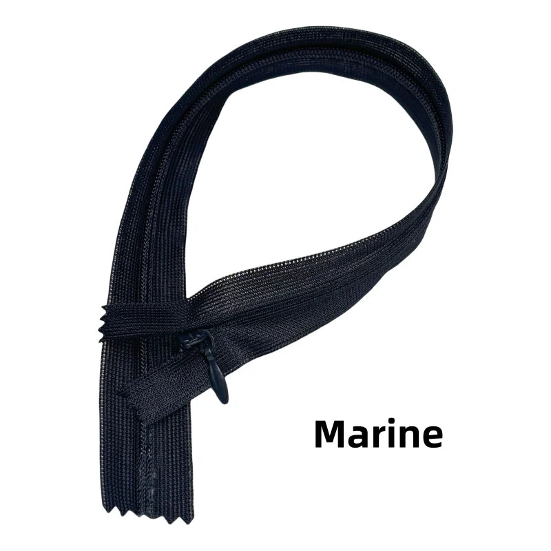 Fermetures éclair invisible fermée colorée zip en nylon pour couture - N°3 - 30cm