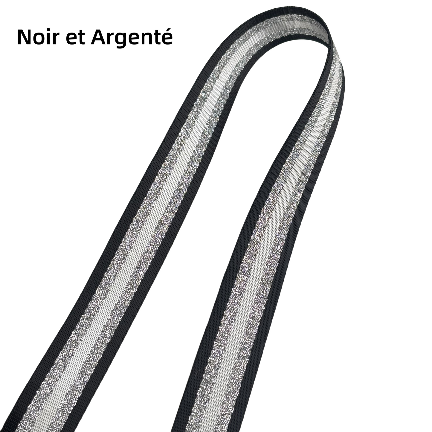 Sangle Rayée Brillante - Épaisseur 1,3mm - 32mm