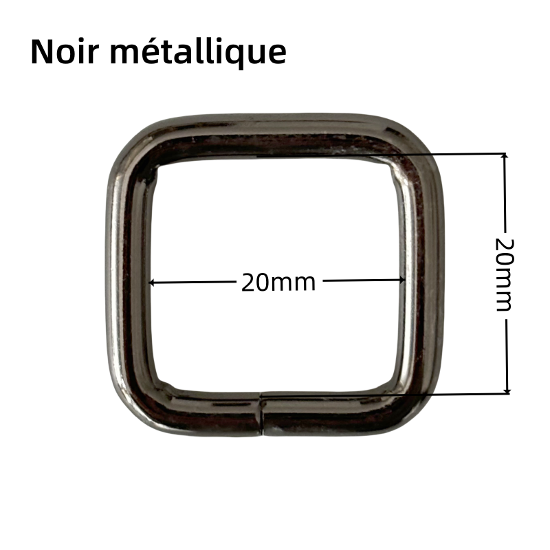 Anneaux rectangulaire en métal - 20×20mm