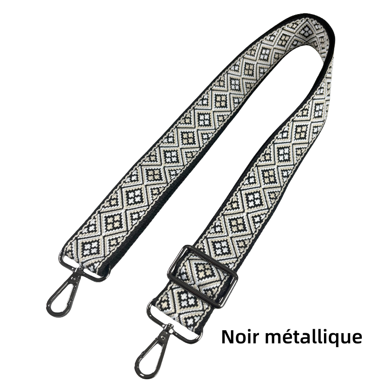Bandoulière réglable pour sac - jacquard - 38mm