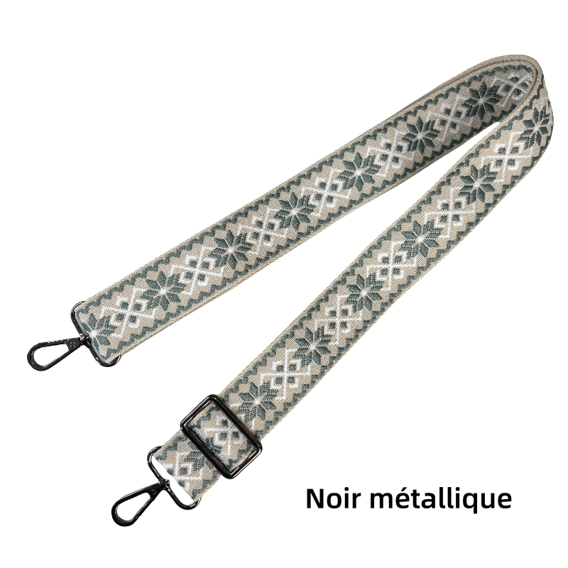 Bandoulière réglable pour sac - jacquard - 38mm