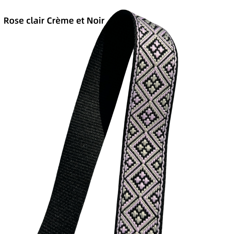 Sangles jacquard coloré - Épaisseur 2mm - 38mm