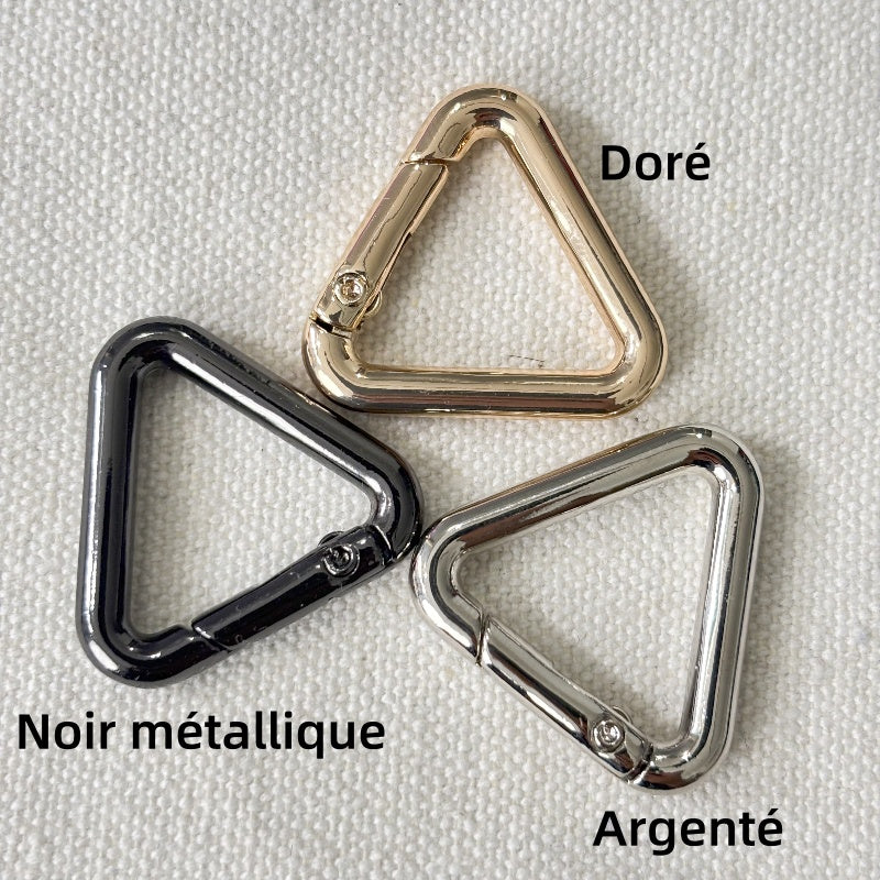Boucle mousqueton Triangle printemp anneau en Alliage de Zinc - 20mm