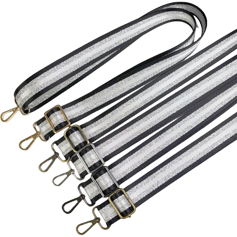 Bandoulière Réglable pour sac - Rayée Brillante - 32mm