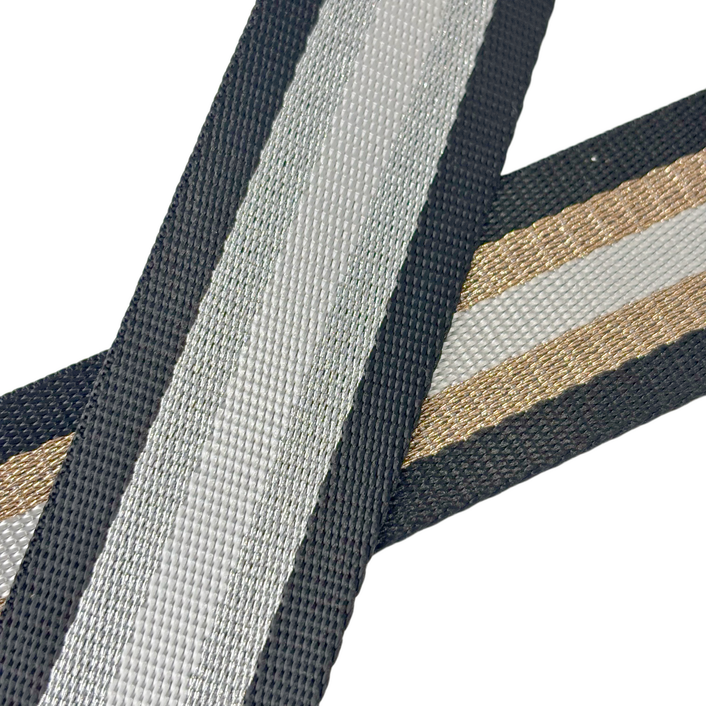 Sangles Rayée Brillante - Épaisseur 1,3mm - 32mm 38mm