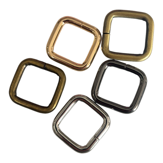 Anneau rectangulaire en métal - 12mm