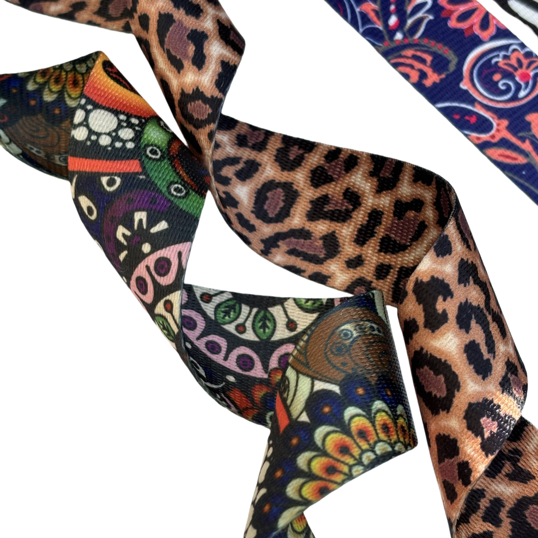 Sangles à motifs en 38mm - Multicolore - Épaisseur 1mm