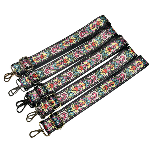 Bandoulière à motifs réglable pour sac - Multicolore - 38mm