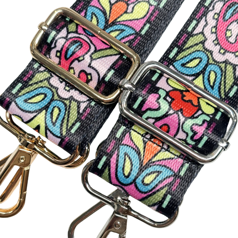 Bandoulière à motifs réglable pour sac - Multicolore - 38mm