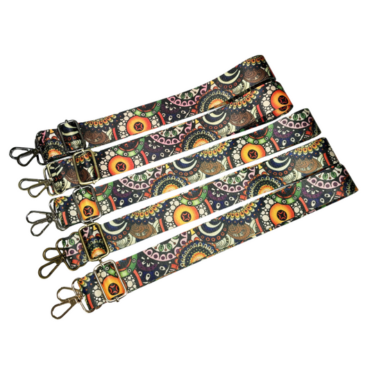 Bandoulière à motifs réglable pour sac - Multicolore - 38mm