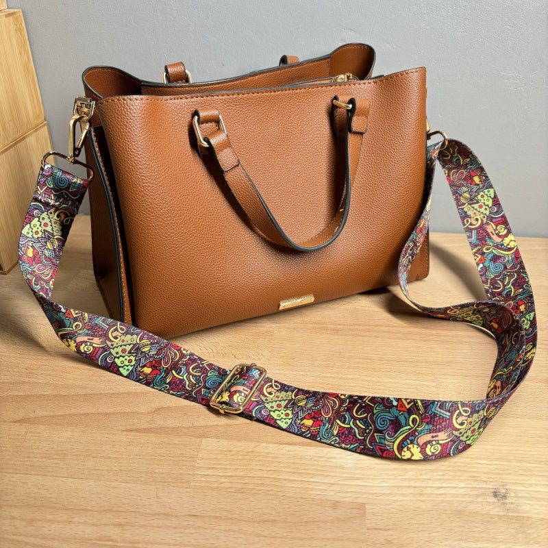 Bandoulière à motifs réglable pour sac - Multicolore - 38mm