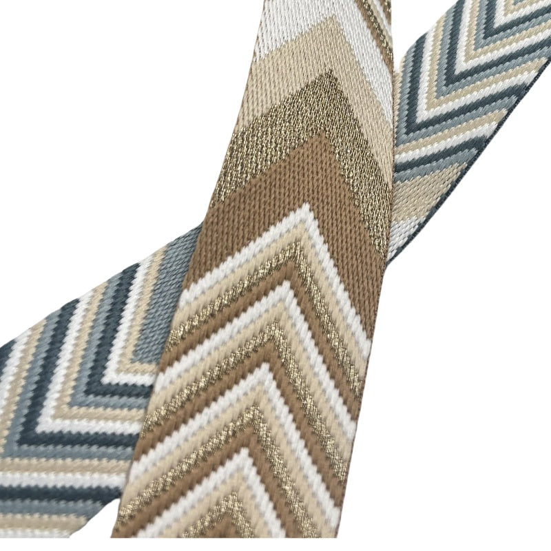 Sangle jacquard à motif de flèches - Épaisseur 1,7mm - 38mm