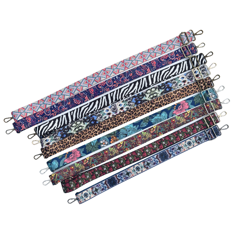 Bandoulière réglable pour sac - sangles à motifs - 38mm