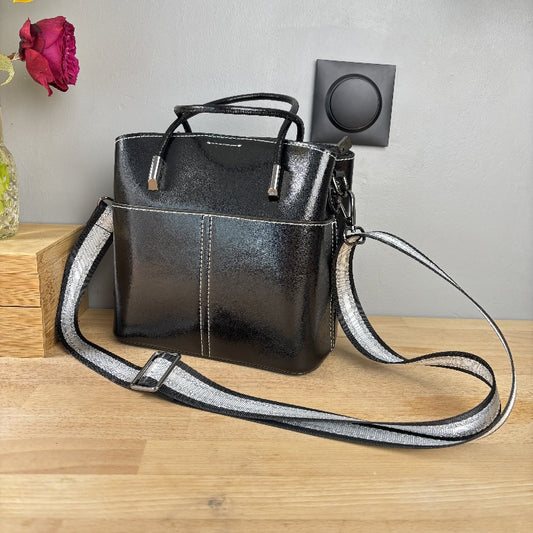 Bandoulière Réglable pour sac - Rayée Brillante - 32mm