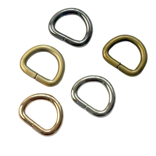 Anneau demi-lune en métal - 12mm