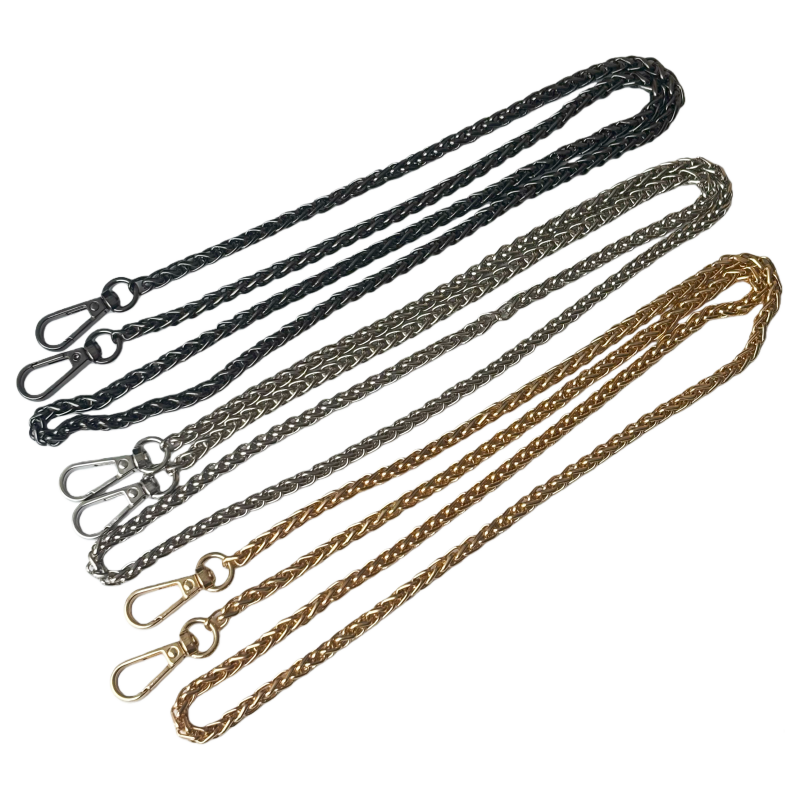 Bandoulières en chaîne métallique pour sac
