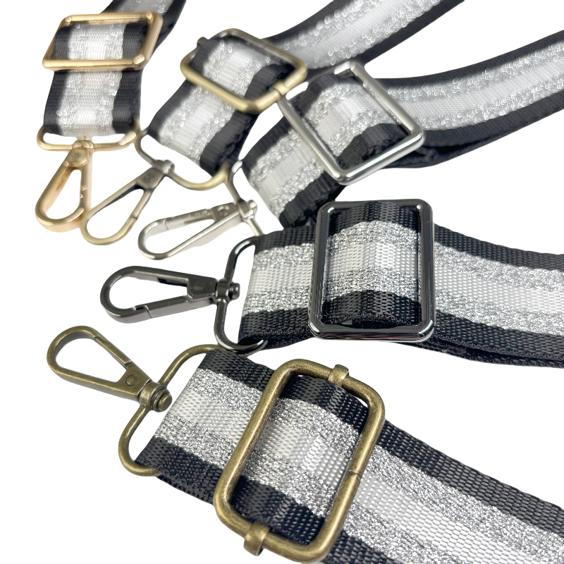 Bandoulière Réglable pour sac - Rayée Brillante - 32mm