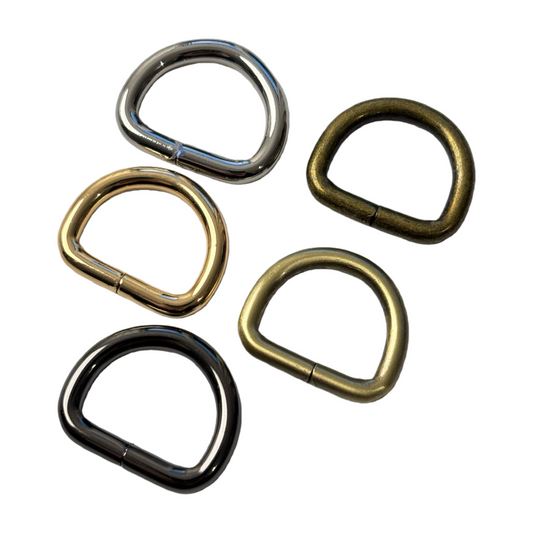 Anneau demi-lune en métal - 20mm