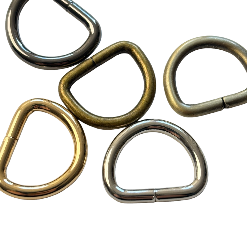 Anneau demi-lune en métal - 15×12mm