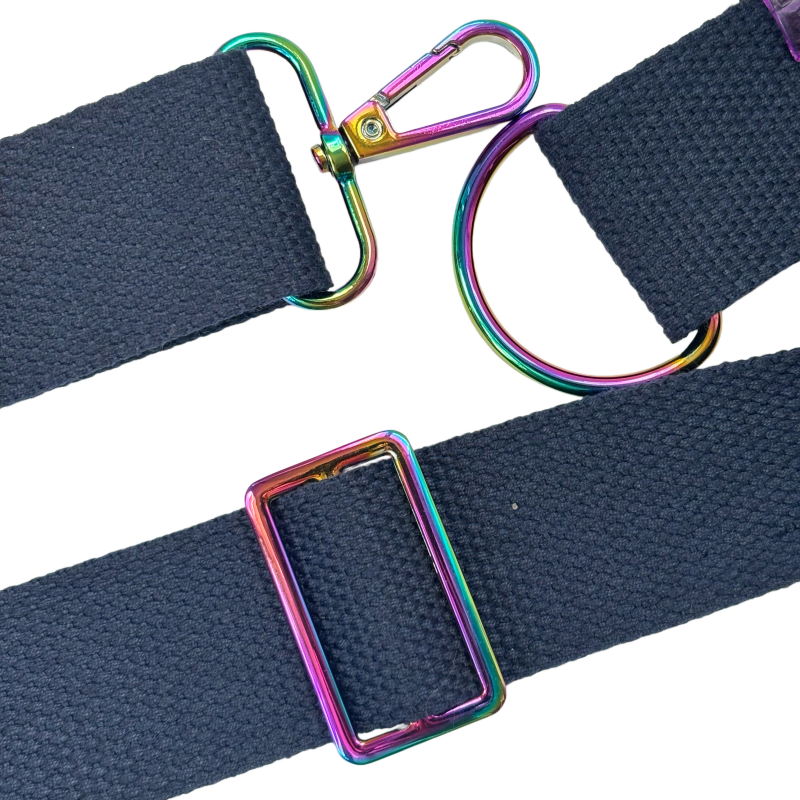 Attaches en métal de couleur iridescent accessoires de couture pour sacs- 25mm 32mm 38mm