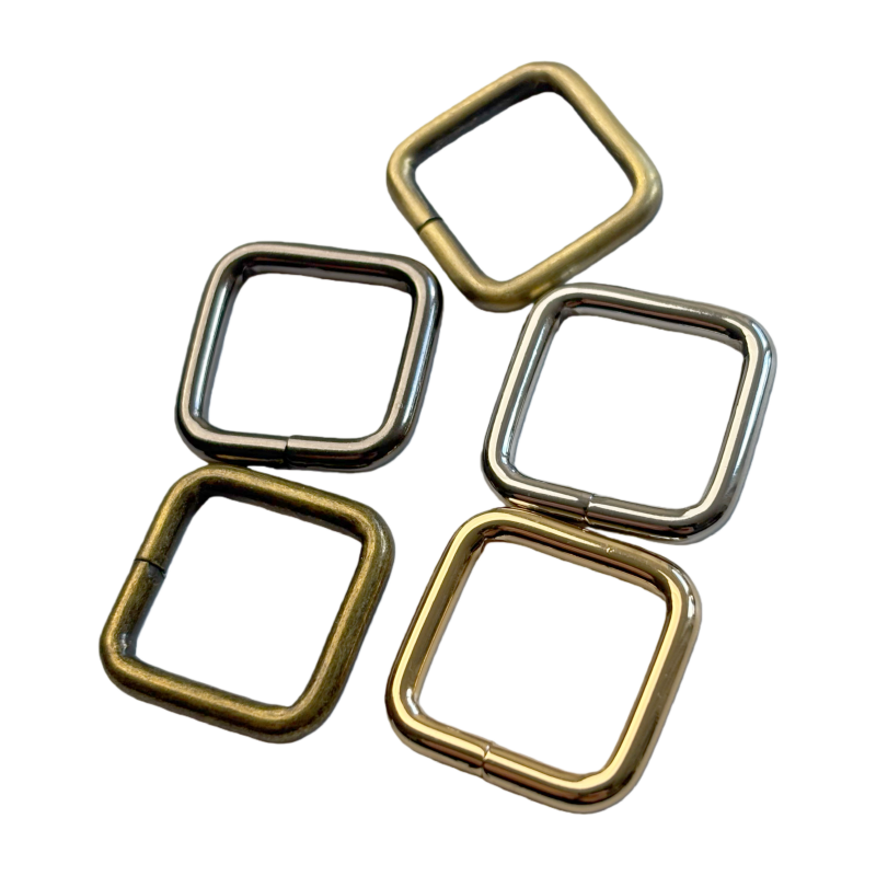 Anneaux rectangulaire en métal - 15×15mm
