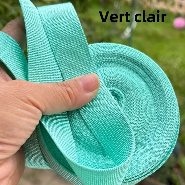 Sangles de couleur unie - Épaisseur 1mm - 25mm de largeur