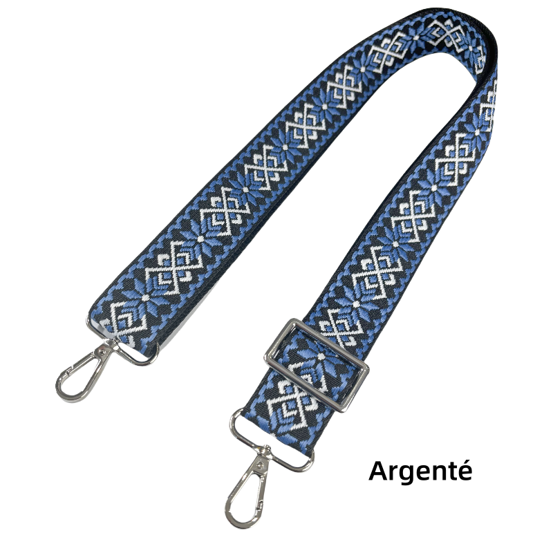 Bandoulière réglable pour sac - jacquard - 38mm
