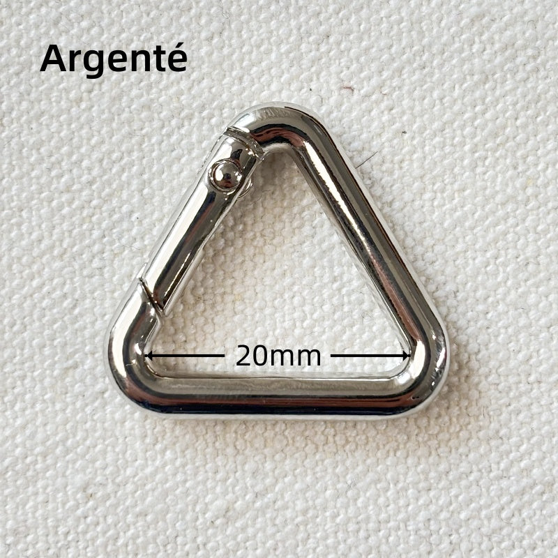 Boucle mousqueton Triangle printemp anneau en Alliage de Zinc - 20mm