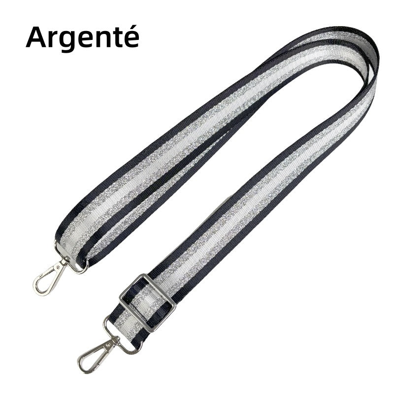 Bandoulière Réglable pour sac - Rayée Brillante - 32mm