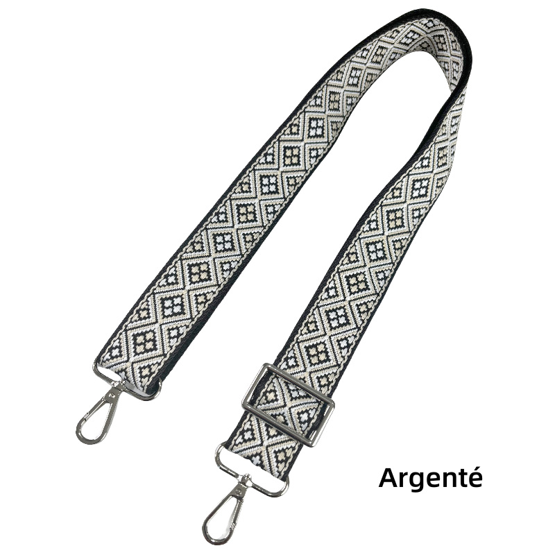 Bandoulière réglable pour sac - jacquard - 38mm