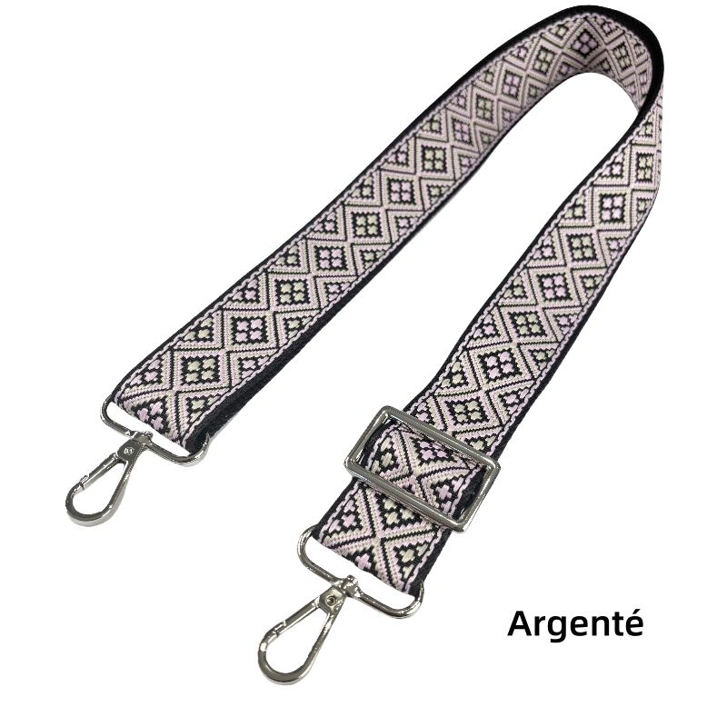 Bandoulière réglable pour sac - jacquard - 38mm