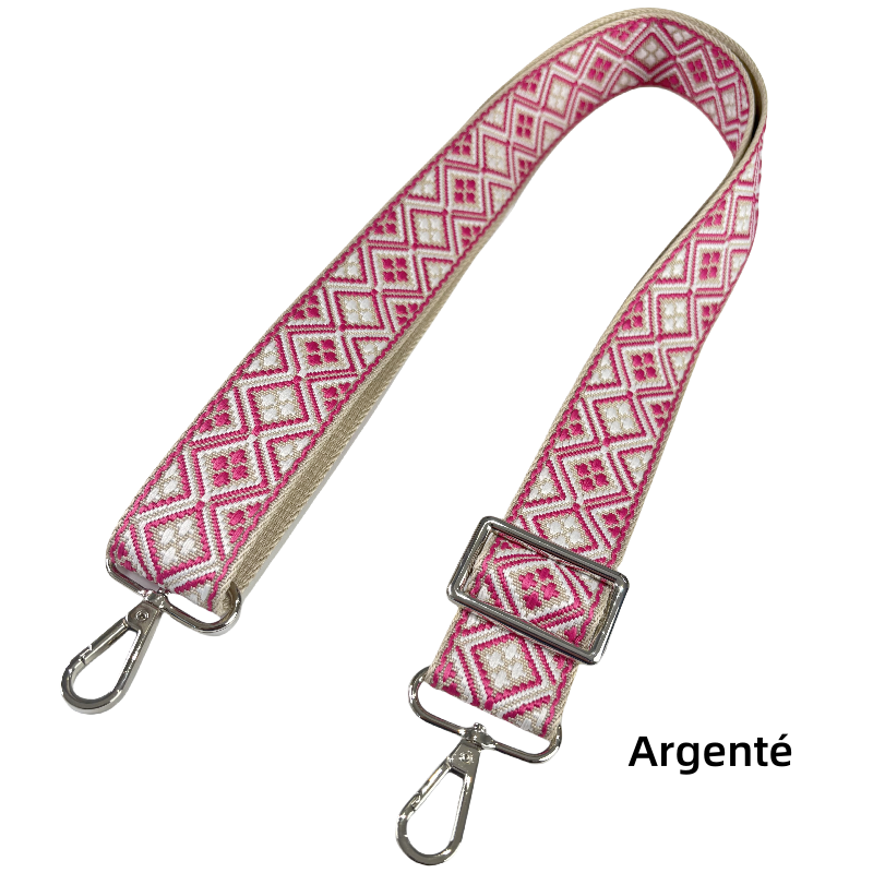 Bandoulière réglable pour sac - jacquard - 38mm