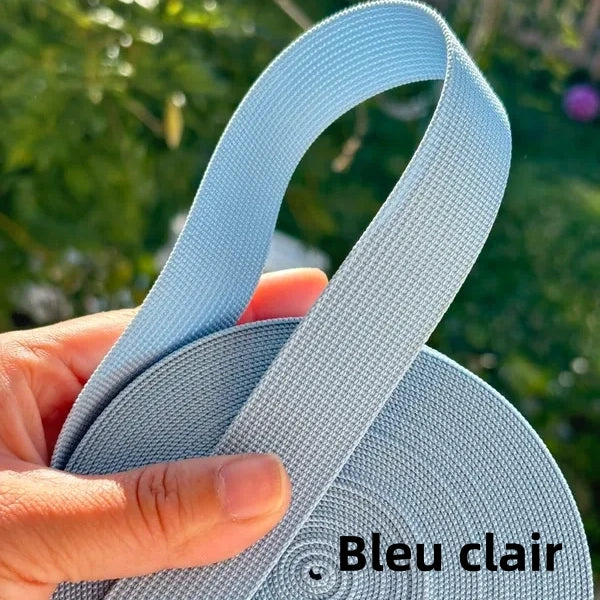Sangles de couleur unie - Épaisseur 1mm - 25mm de largeur