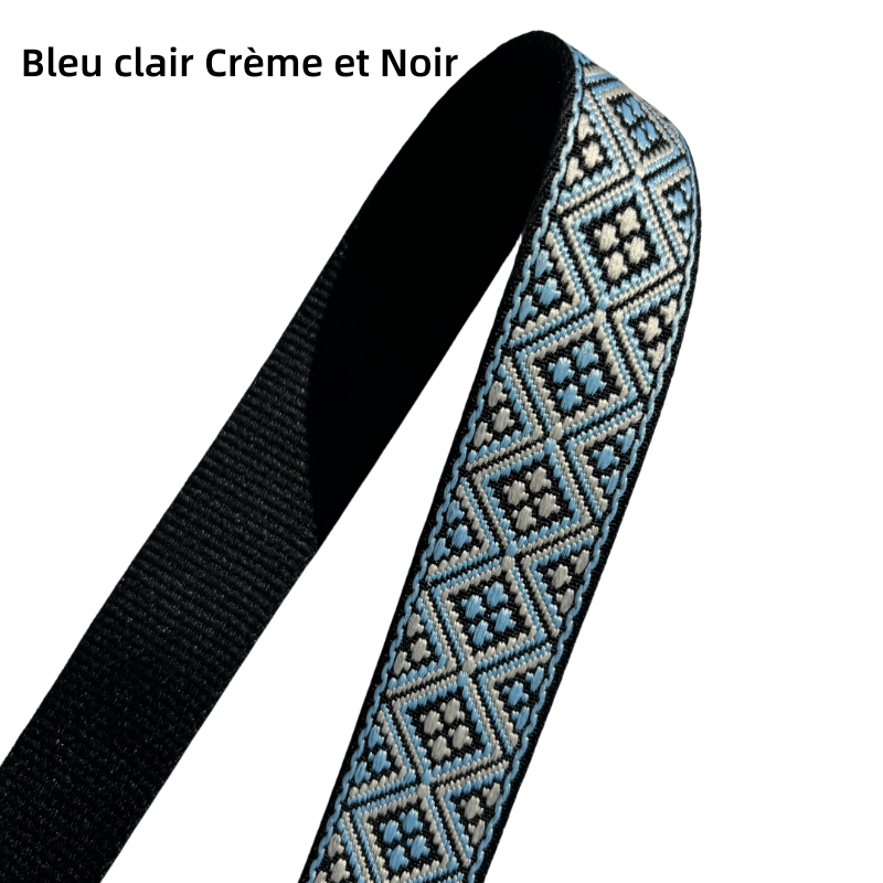 Bandoulière réglable pour sac - jacquard - 38mm