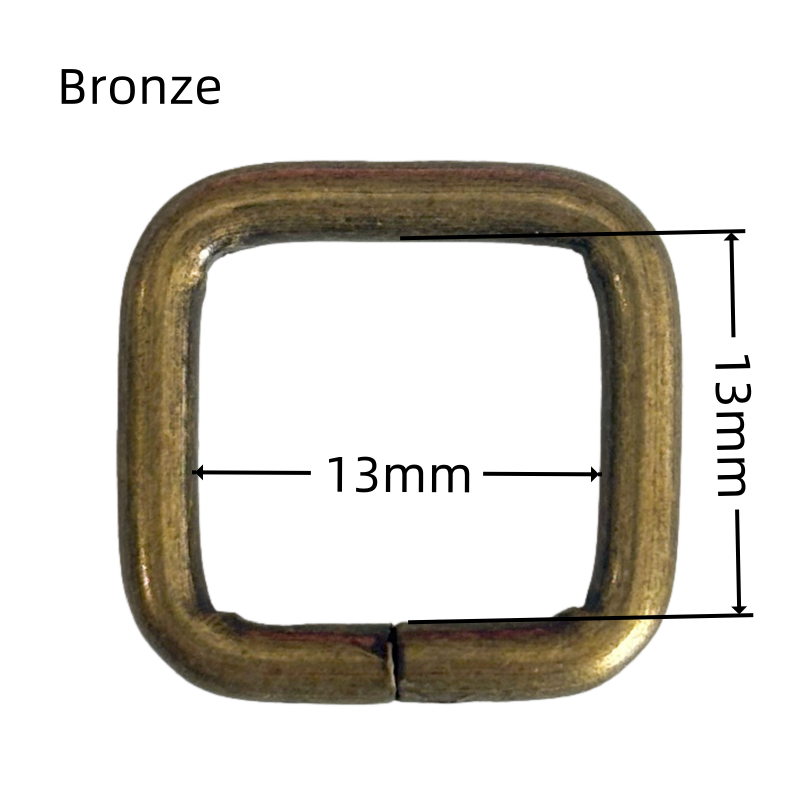Anneaux rectangulaire en métal - 12mm
