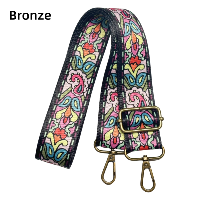 Bandoulière à motifs réglable pour sac - Multicolore - 38mm