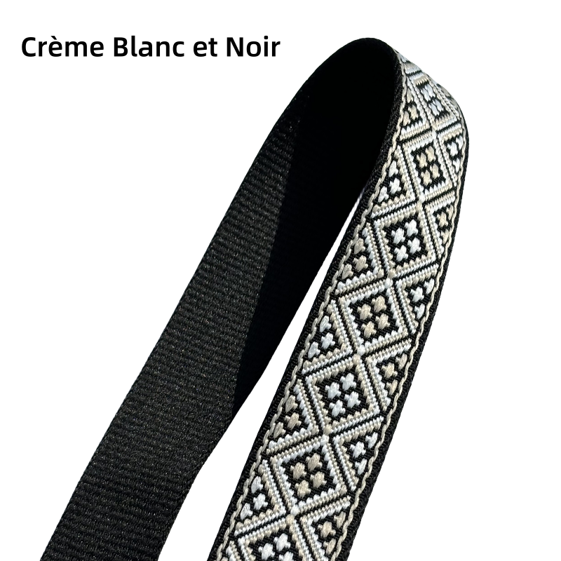Bandoulière réglable pour sac - jacquard - 38mm