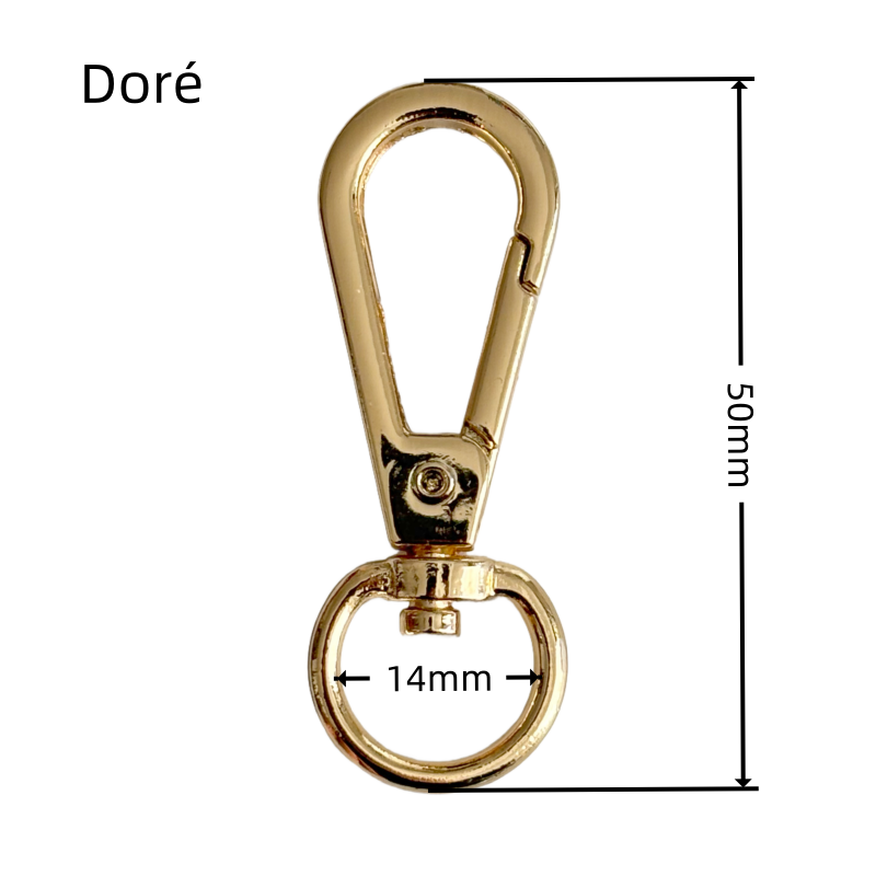 Mousquetons en métal - rond - 12mm