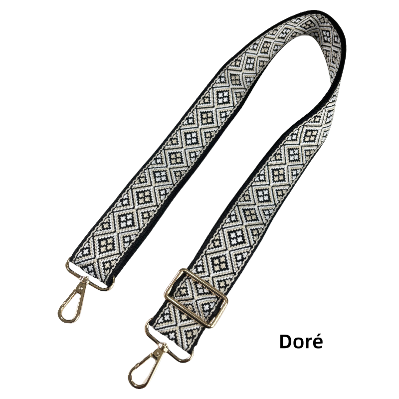Bandoulière réglable pour sac - jacquard - 38mm