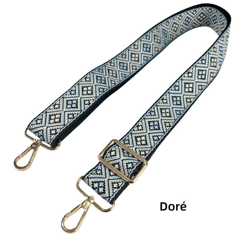 Bandoulière réglable pour sac - jacquard - 38mm