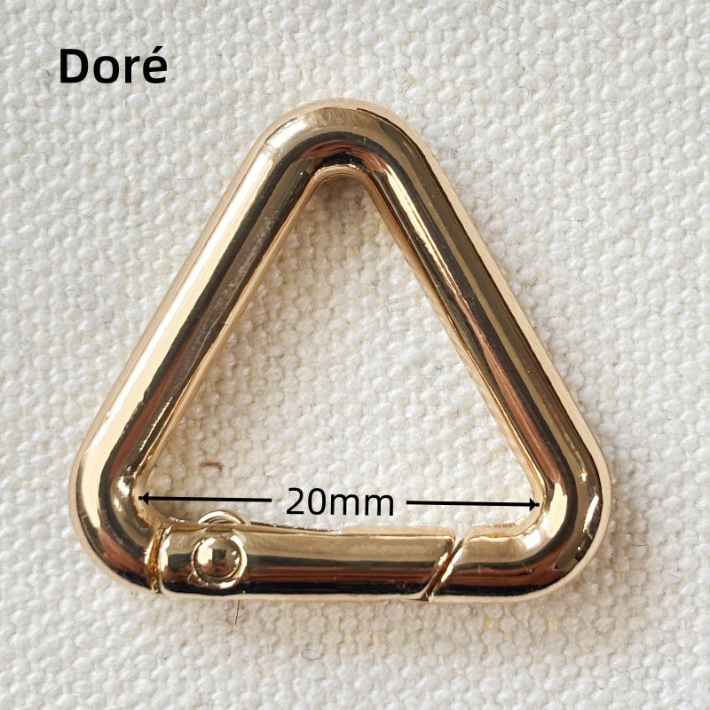 Boucle mousqueton Triangle printemp anneau en Alliage de Zinc - 20mm